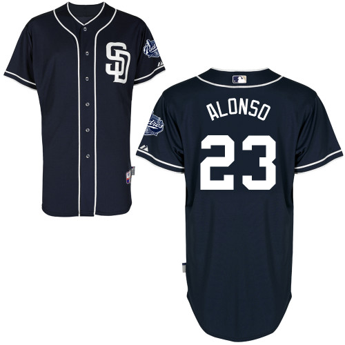 Yonder Alonso #23 MLB Jersey-San Diego Padres Men's Authentic Alternate 1 Cool Base Baseball Jersey